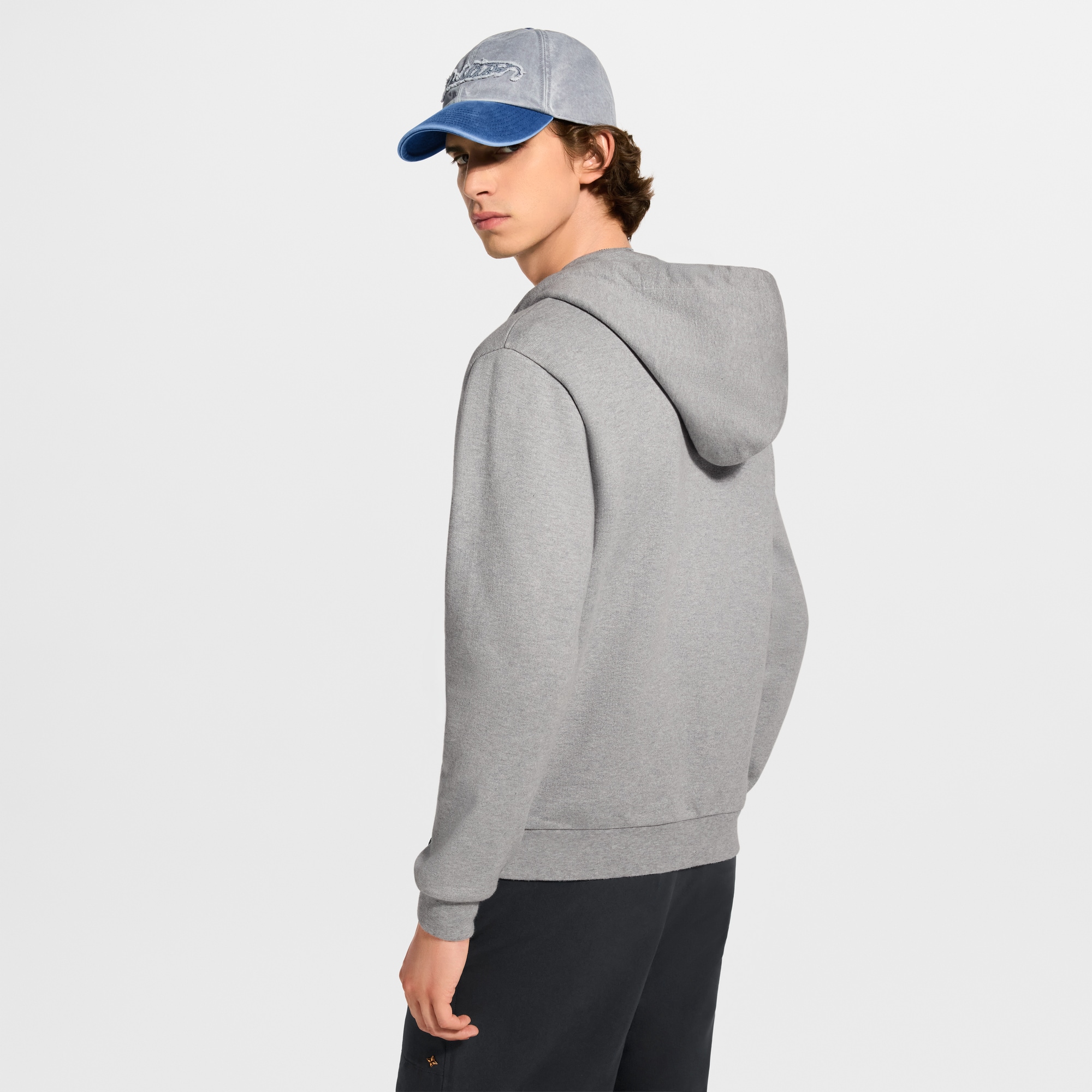 Embroidered Signature Zip Hoodie - Luxury Grey | LOUIS VUITTON